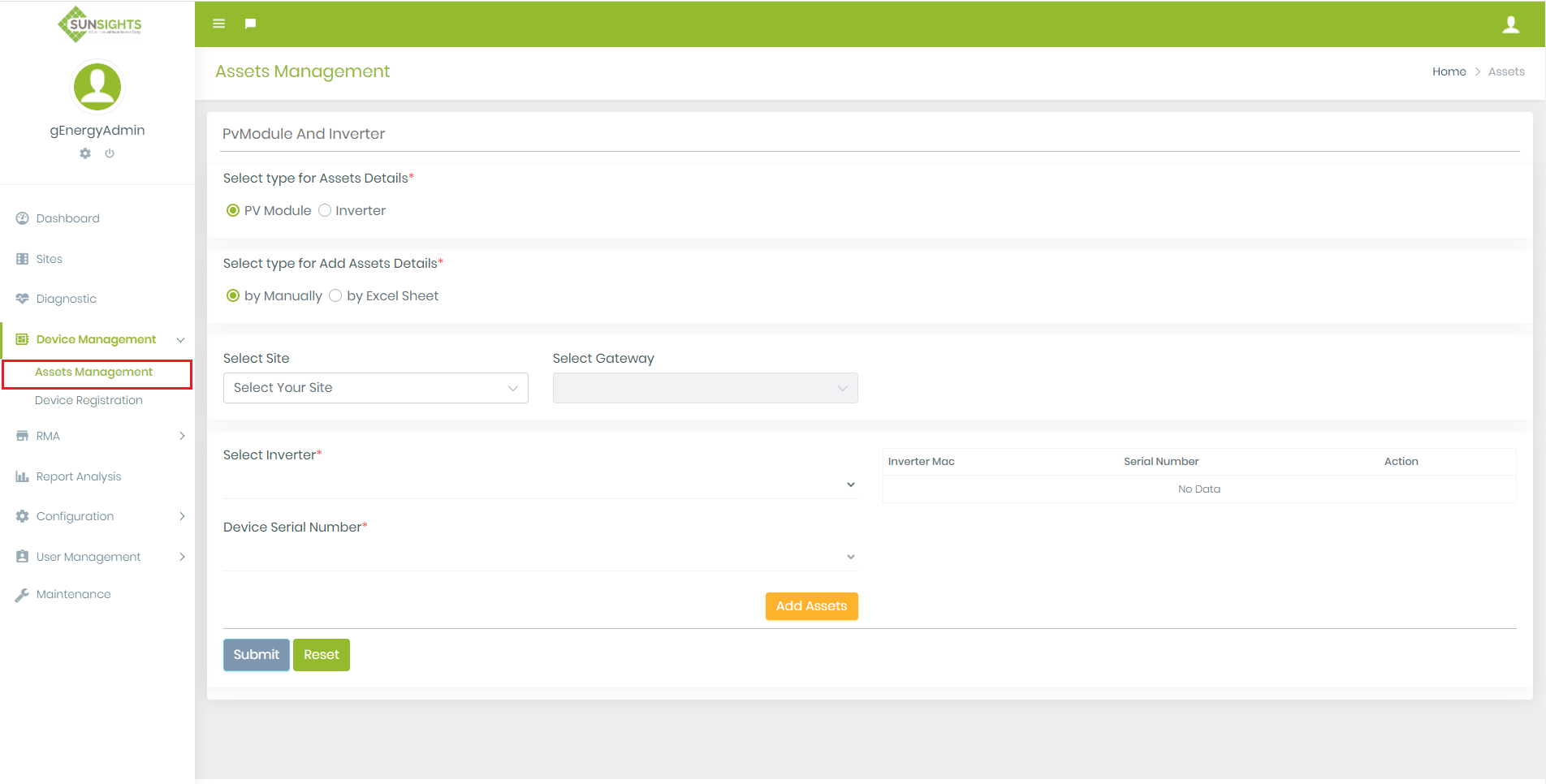 AssetsManagementMenu