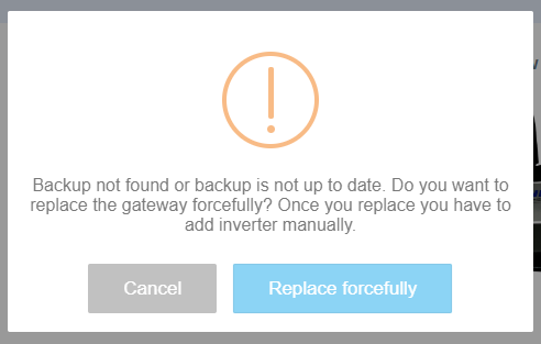 GatewayReplaceNoBackUpOffline