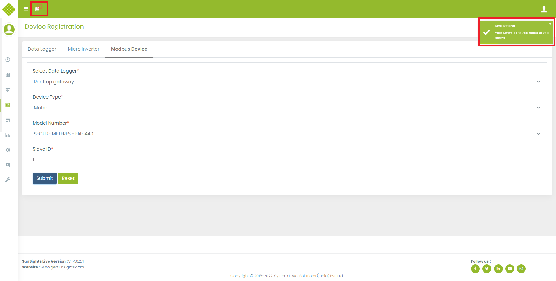 MeterAddSuccessNotification