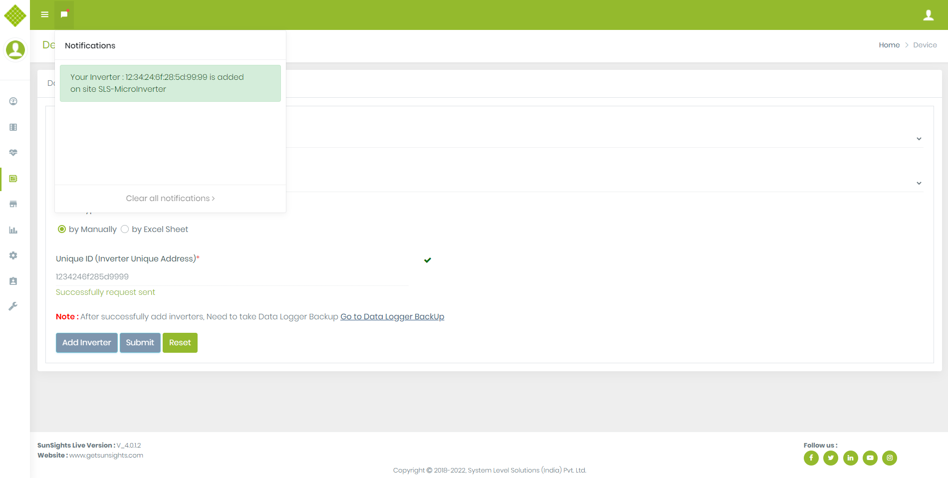 MicroInverterAddNotification