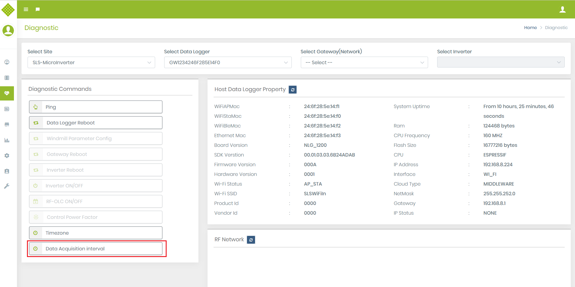 DataAcquisitionInterval