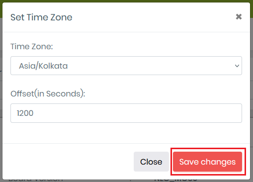 timeZoneOnOffRequest